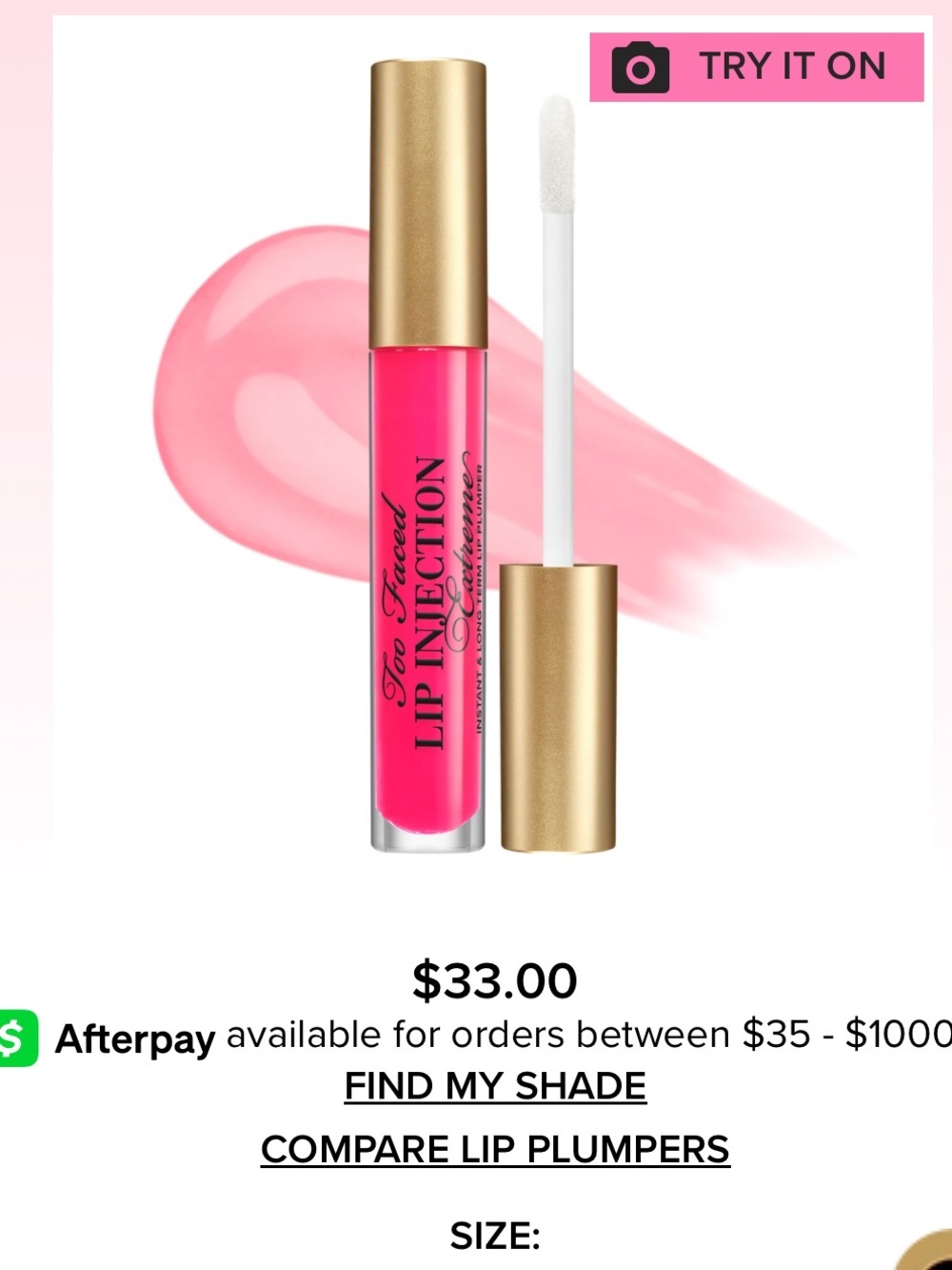 Too Faced Lip Injection Extreme in Pink Punch - Picture 2 of 4